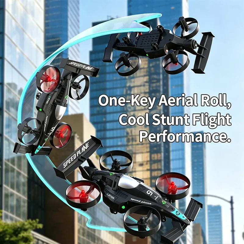 Drone 2 In 1 Flying RC Car Helicopter 2.4G Quadcopter Altitude Hold Headless Mode Remote Control Car Perfect Gift Toys for Kids Drone 2 In 1 Flying RC Car Helicopter 2.4G Quadcopter Altitude Hold Headless Mode Remote Control Car Perfect Gift Toys for Kids
