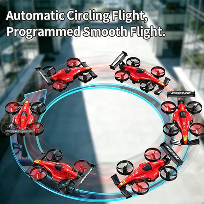 Drone 2 In 1 Flying RC Car Helicopter 2.4G Quadcopter Altitude Hold Headless Mode Remote Control Car Perfect Gift Toys for Kids Drone 2 In 1 Flying RC Car Helicopter 2.4G Quadcopter Altitude Hold Headless Mode Remote Control Car Perfect Gift Toys for Kids