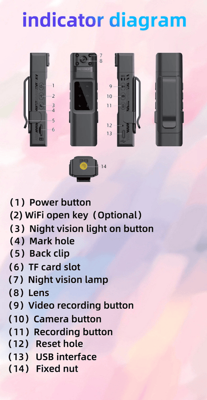HD Sports Action Camera – Night Vision, Motion Detection & Loop Recording