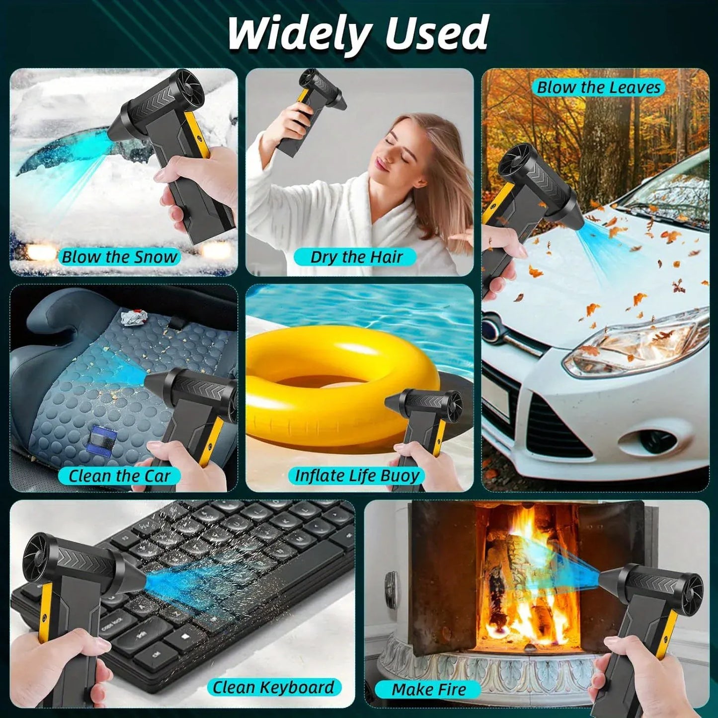 Electric Air Duster 160,000RPM Brushless Turbo | 200W 60m/s | USB-C Rechargeable Dust Blower for PC, Camera & More Electric Air Duster — 160,000RPM Brushless Turbo Fan | 200W, 60m/s Wind Speed | USB-C Rechargeable Dust Blower