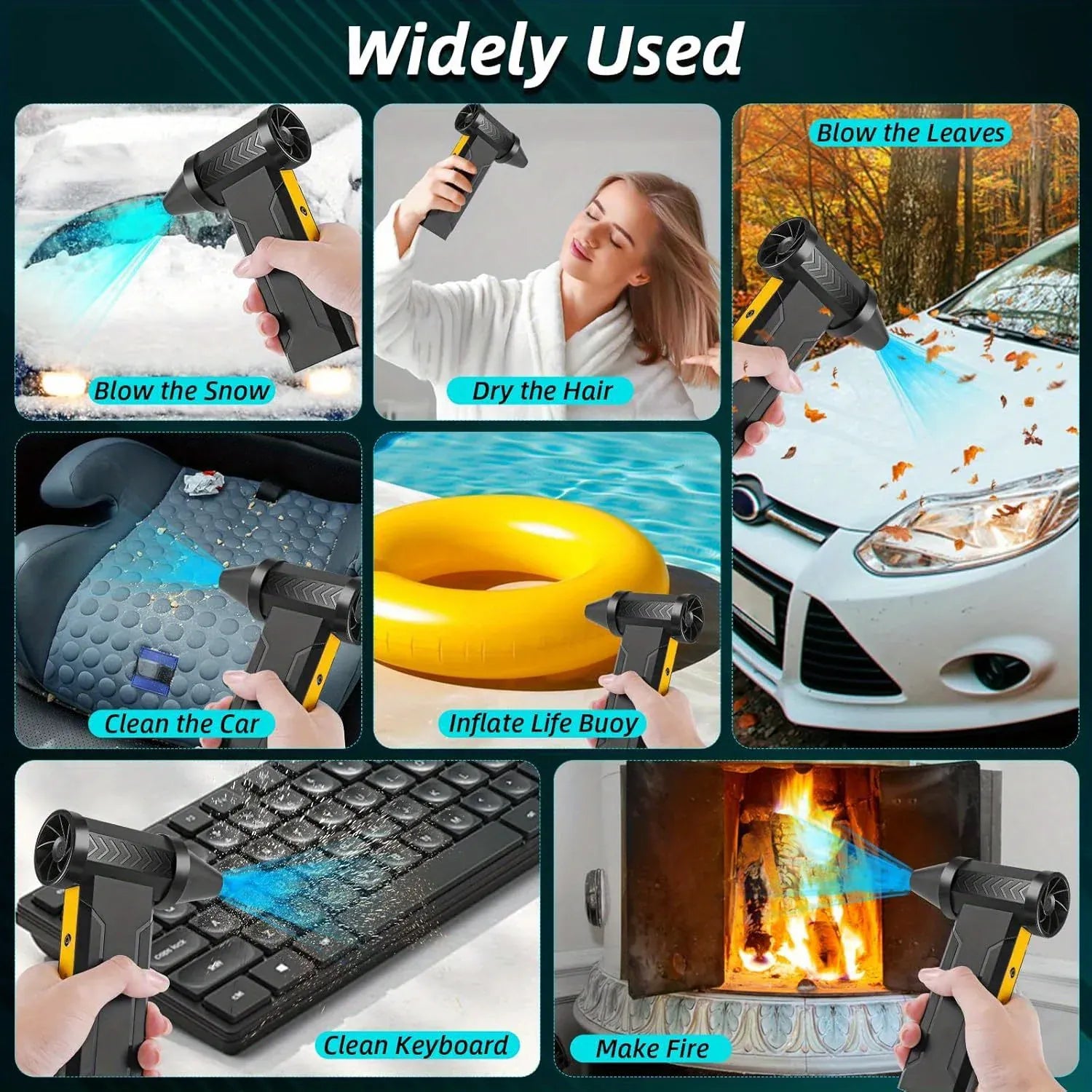 Electric Air Duster 160,000RPM Brushless Turbo | 200W 60m/s | USB-C Rechargeable Dust Blower for PC, Camera & More Electric Air Duster — 160,000RPM Brushless Turbo Fan | 200W, 60m/s Wind Speed | USB-C Rechargeable Dust Blower