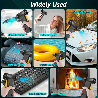 Electric Air Duster 160,000RPM Brushless Turbo | 200W 60m/s | USB-C Rechargeable Dust Blower for PC, Camera & More Electric Air Duster — 160,000RPM Brushless Turbo Fan | 200W, 60m/s Wind Speed | USB-C Rechargeable Dust Blower