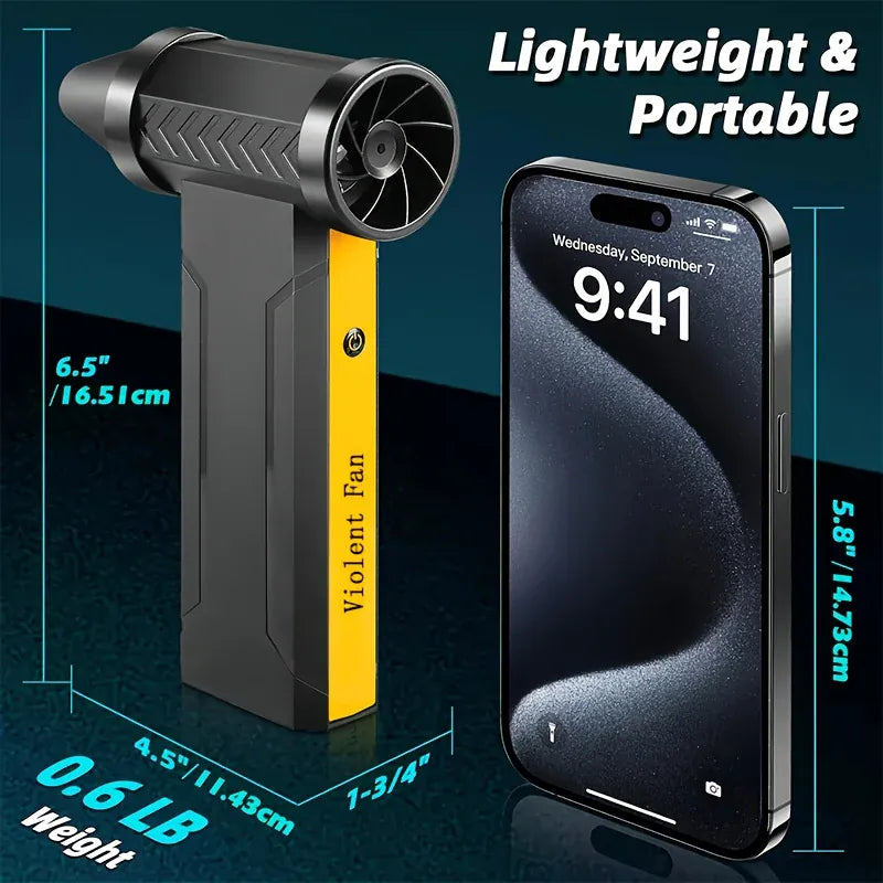 Electric Air Duster 160,000RPM Brushless Turbo | 200W 60m/s | USB-C Rechargeable Dust Blower for PC, Camera & More Electric Air Duster — 160,000RPM Brushless Turbo Fan | 200W, 60m/s Wind Speed | USB-C Rechargeable Dust Blower