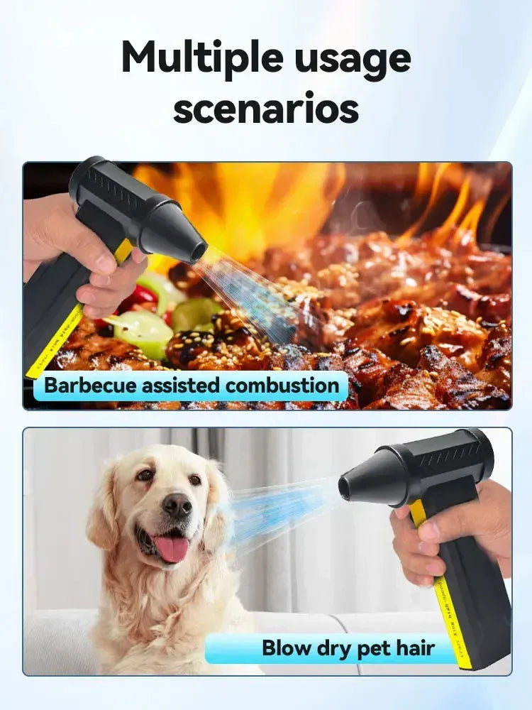Electric Air Duster 160,000RPM Brushless Turbo | 200W 60m/s | USB-C Rechargeable Dust Blower for PC, Camera & More Electric Air Duster — 160,000RPM Brushless Turbo Fan | 200W, 60m/s Wind Speed | USB-C Rechargeable Dust Blower