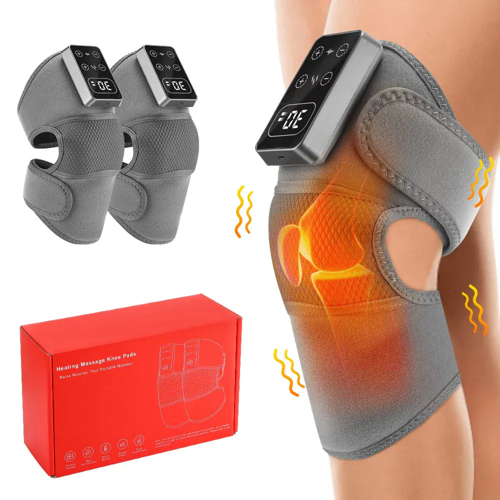 Electric Knee Pad Massager 3 Vibration 5 Levels Cordless Thermal Hot Compress Knee Support Brace Knee Leg Muscle Protection Electric Knee Pad Massager 3 Vibration 5 Levels Cordless Thermal Hot Compress Knee Support Brace Knee Leg Muscle Protection