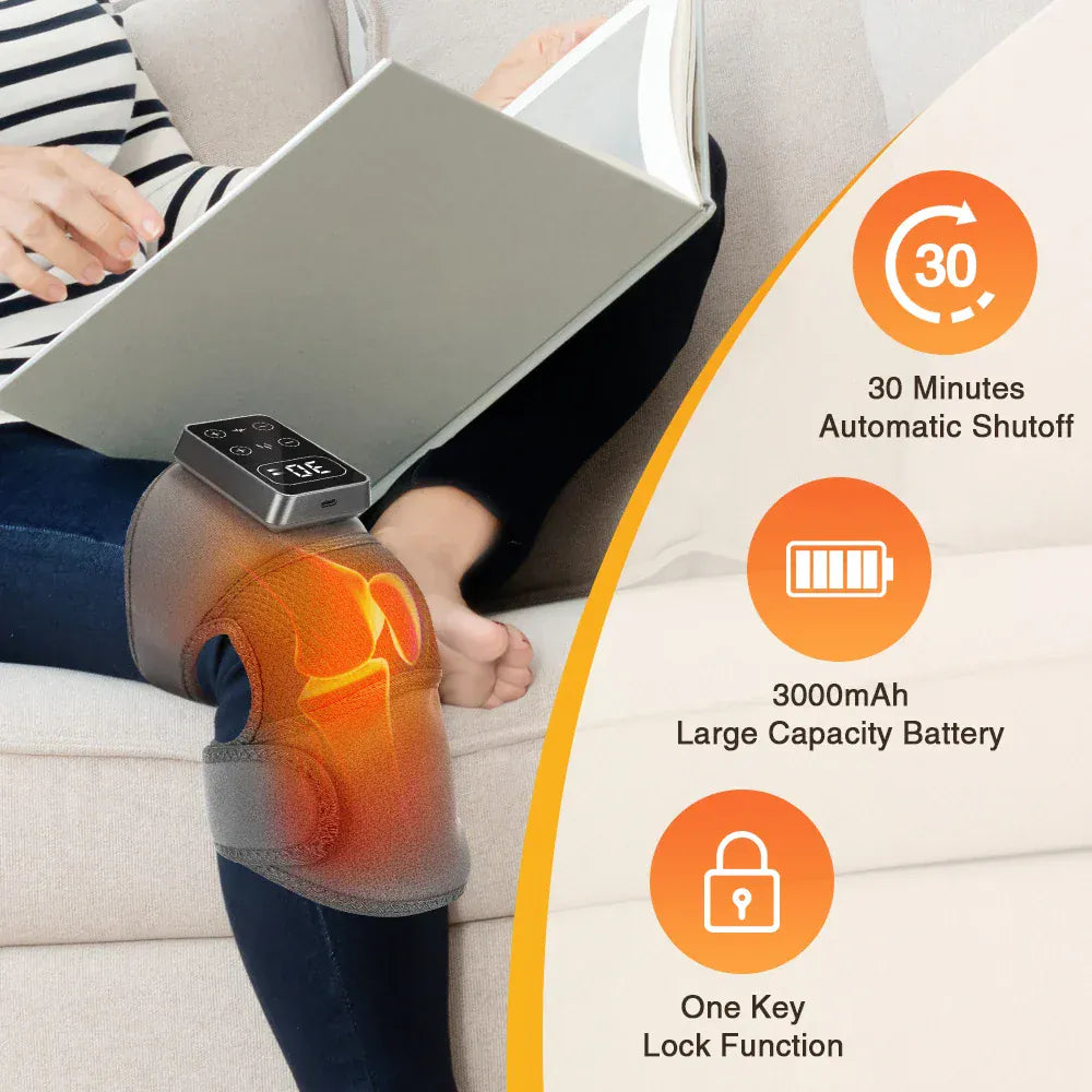 Electric Knee Pad Massager 3 Vibration 5 Levels Cordless Thermal Hot Compress Knee Support Brace Knee Leg Muscle Protection Electric Knee Pad Massager 3 Vibration 5 Levels Cordless Thermal Hot Compress Knee Support Brace Knee Leg Muscle Protection