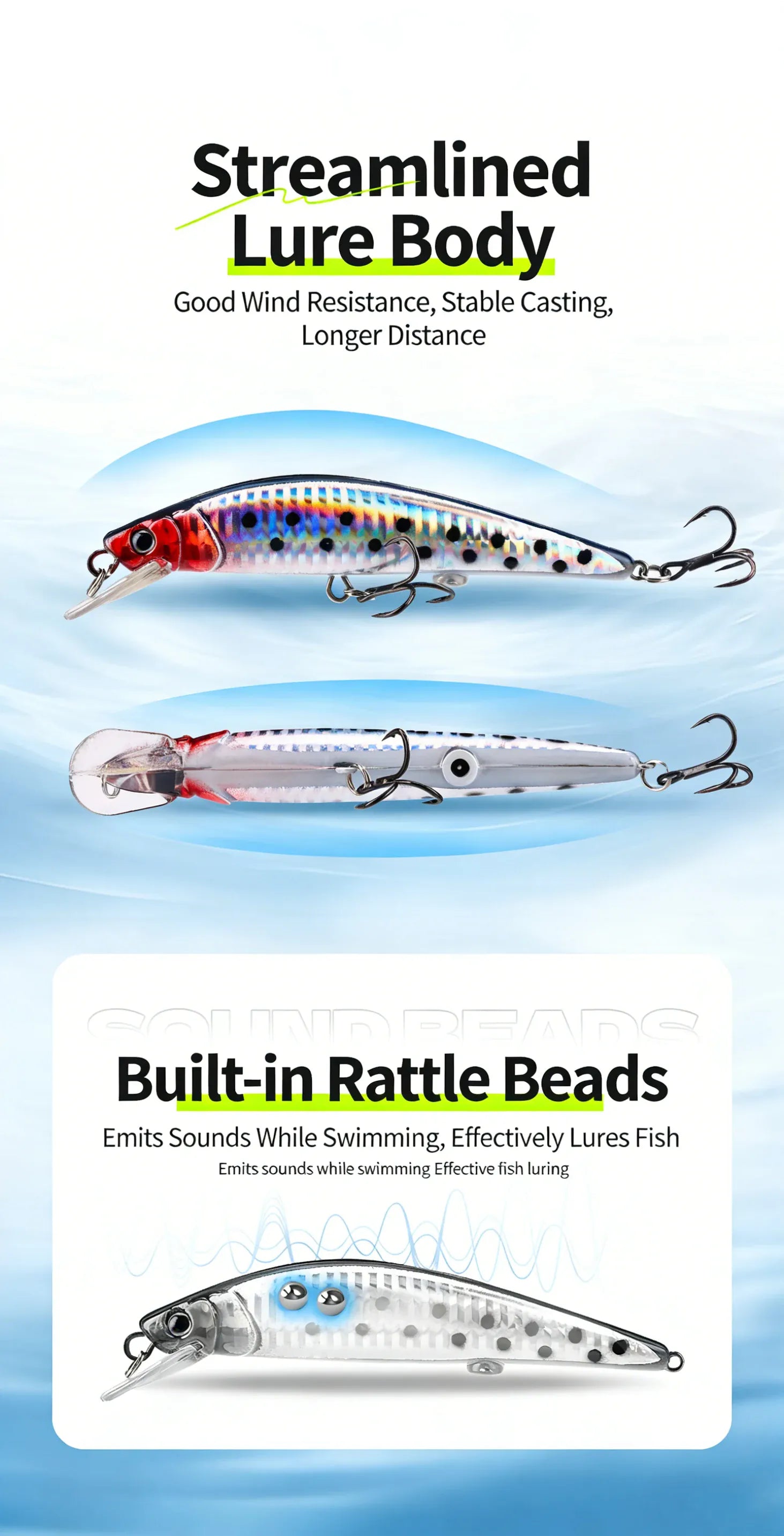Electric LED Fishing Lure USB Rechargeable Vibrating Bait – Wahooly Electric LED Fishing Lure – USB Rechargeable, Life-Like Vibrating Bait