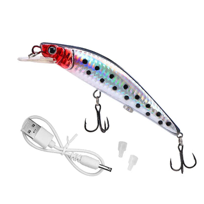Electric LED Fishing Lure USB Rechargeable Vibrating Bait – Wahooly Electric LED Fishing Lure – USB Rechargeable, Life-Like Vibrating Bait