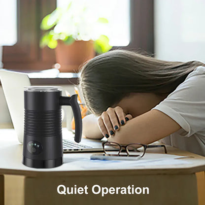 Electric Milk Frother Milk Foam Machine For Coffee Cappuccino Latte 4 in 1 Hot and Cold Foam Maker Automatic Milk Frother Foamer Electric Milk Frother Milk Foam Machine For Coffee Cappuccino Latte 4 in 1 Hot and Cold Foam Maker Automatic Milk Frother Foamer