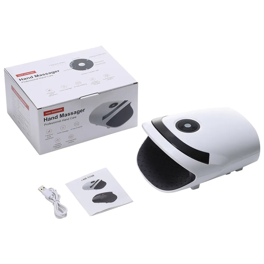 Electric Palm Massage Airbag Wrapping Pressing Hand Massager Deep Squeezing Kneading 3 Modes Hot Compress Hand Massage Divece Electric Palm Massage Airbag Wrapping Pressing Hand Massager Deep Squeezing Kneading 3 Modes Hot Compress Hand Massage Divece