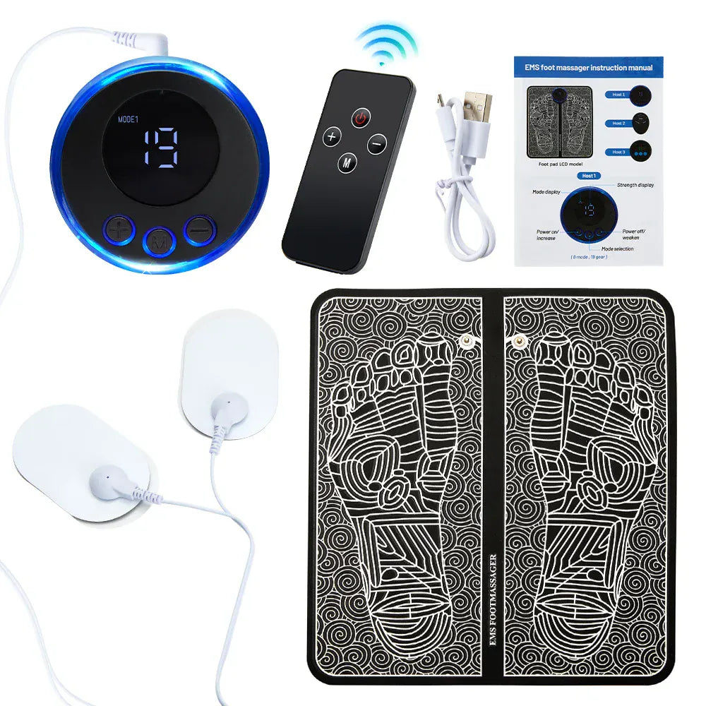 EMS Foot Massager Pad Electric Foldable Massage Mat Muscle Stimulation Relief Pain Relax Feet,Neck Massager EMS Foot Massager Pad Electric Foldable Massage Mat Muscle Stimulation Relief Pain Relax Feet,Neck Massager