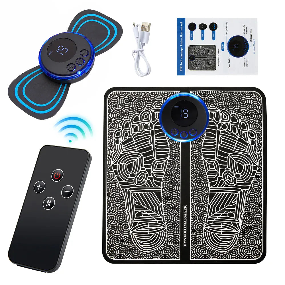 EMS Foot Massager Pad Electric Foldable Massage Mat Muscle Stimulation Relief Pain Relax Feet,Neck Massager EMS Foot Massager Pad Electric Foldable Massage Mat Muscle Stimulation Relief Pain Relax Feet,Neck Massager