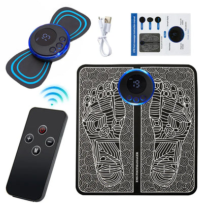 EMS Foot Massager Pad Electric Foldable Massage Mat Muscle Stimulation Relief Pain Relax Feet,Neck Massager EMS Foot Massager Pad Electric Foldable Massage Mat Muscle Stimulation Relief Pain Relax Feet,Neck Massager