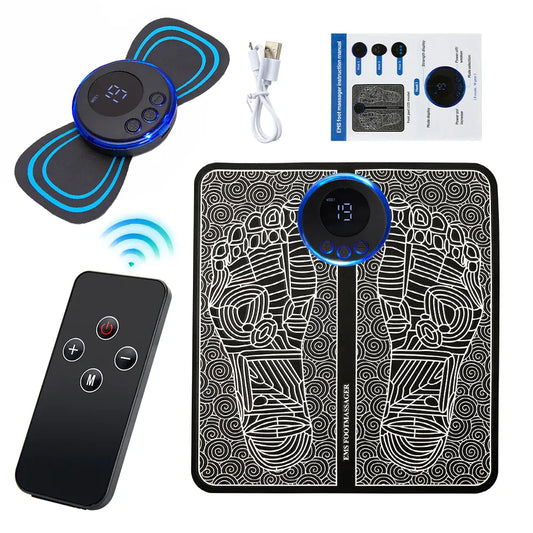 EMS Foot Massager Pad Electric Foldable Massage Mat Muscle Stimulation Relief Pain Relax Feet,Neck Massager EMS Foot Massager Pad Electric Foldable Massage Mat Muscle Stimulation Relief Pain Relax Feet,Neck Massager