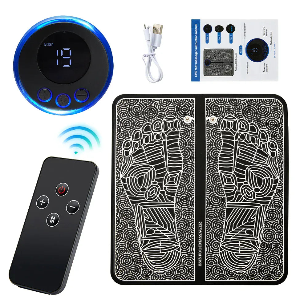 EMS Foot Massager Pad Electric Foldable Massage Mat Muscle Stimulation Relief Pain Relax Feet,Neck Massager EMS Foot Massager Pad Electric Foldable Massage Mat Muscle Stimulation Relief Pain Relax Feet,Neck Massager