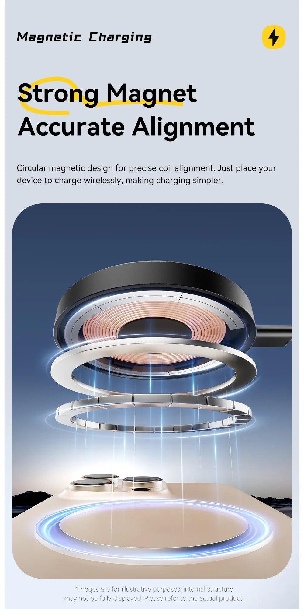 Essager 15W Magnetic Wireless Charger – Fast Charging Pad for iPhone 12-15 & AirPods | Wahooly Essager 15W Magnetic Wireless Charger – MagSafe-Style Fast Charging Pad for iPhone 12-15 & AirPods