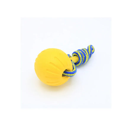 EVA Dog Rope Ball – Bite-Resistant Floating Tug Toy | Wahooly EVA Dog Rope Ball – Bite-Resistant, Floating & Teeth-Cleaning Tug Toy
