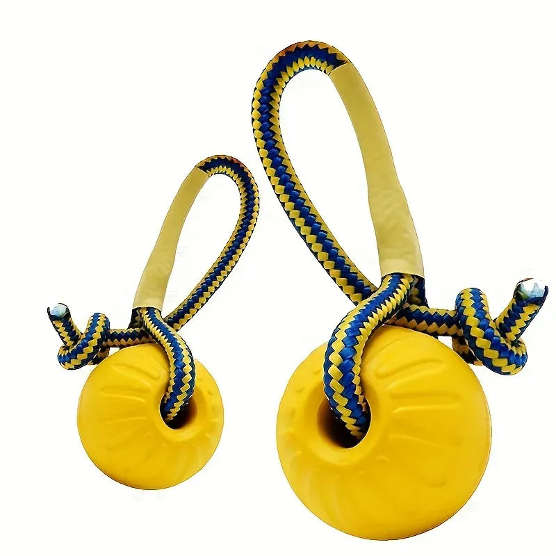 EVA Dog Rope Ball – Bite-Resistant Floating Tug Toy | Wahooly EVA Dog Rope Ball – Bite-Resistant, Floating & Teeth-Cleaning Tug Toy