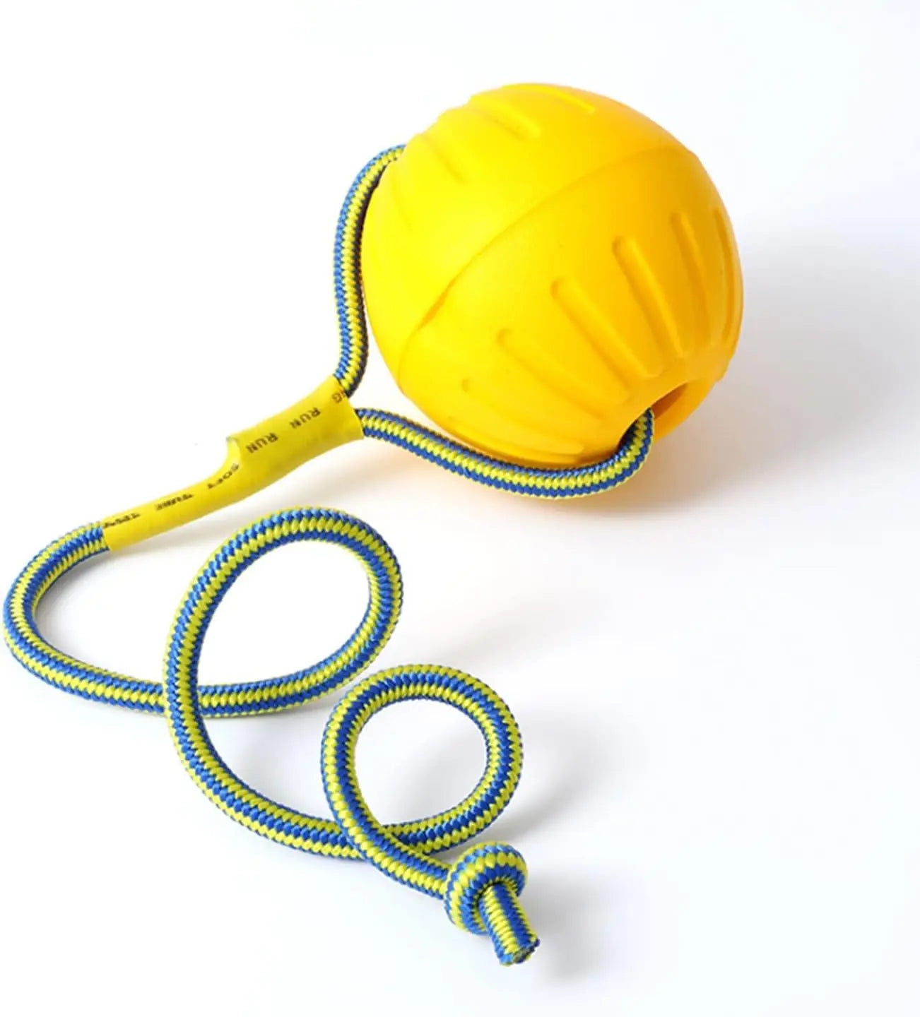 EVA Dog Rope Ball – Bite-Resistant Floating Tug Toy | Wahooly EVA Dog Rope Ball – Bite-Resistant, Floating & Teeth-Cleaning Tug Toy