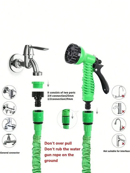 Expandable Magic Garden Hose 25–200FT — High Pressure | Wahooly Expandable Magic Garden Hose — High-Pressure Flexible Water Pipe for Watering, Car Washing & Cleaning (25FT–200FT)