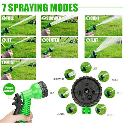 Expandable Magic Garden Hose 25–100FT — Kink-Free & Lightweight | Wahooly Expandable Magic Garden Hose — Lightweight Kink-Free Water Pipe for Watering & Car Washing (25–100FT)