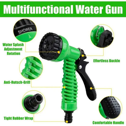 Expandable Magic Garden Hose 25–100FT — Kink-Free & Lightweight | Wahooly Expandable Magic Garden Hose — Lightweight Kink-Free Water Pipe for Watering & Car Washing (25–100FT)