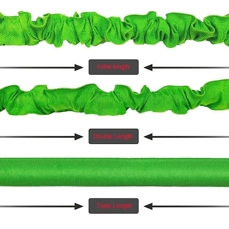 Expandable Magic Garden Hose 25–100FT — Kink-Free & Lightweight | Wahooly Expandable Magic Garden Hose — Lightweight Kink-Free Water Pipe for Watering & Car Washing (25–100FT)