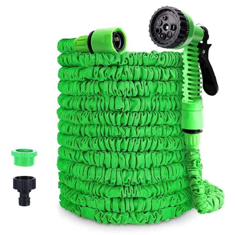 Expandable Magic Garden Hose 25–100FT — Kink-Free & Lightweight | Wahooly Expandable Magic Garden Hose — Lightweight Kink-Free Water Pipe for Watering & Car Washing (25–100FT)