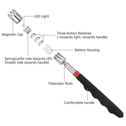 Extendable Magnetic Pickup Rod Extendable Magnetic Pickup Rod