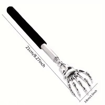 Extendable Back Scratcher with Soft Grip | Wahooly Extendable Stainless Steel Back Scratcher with Soft-Grip Handle