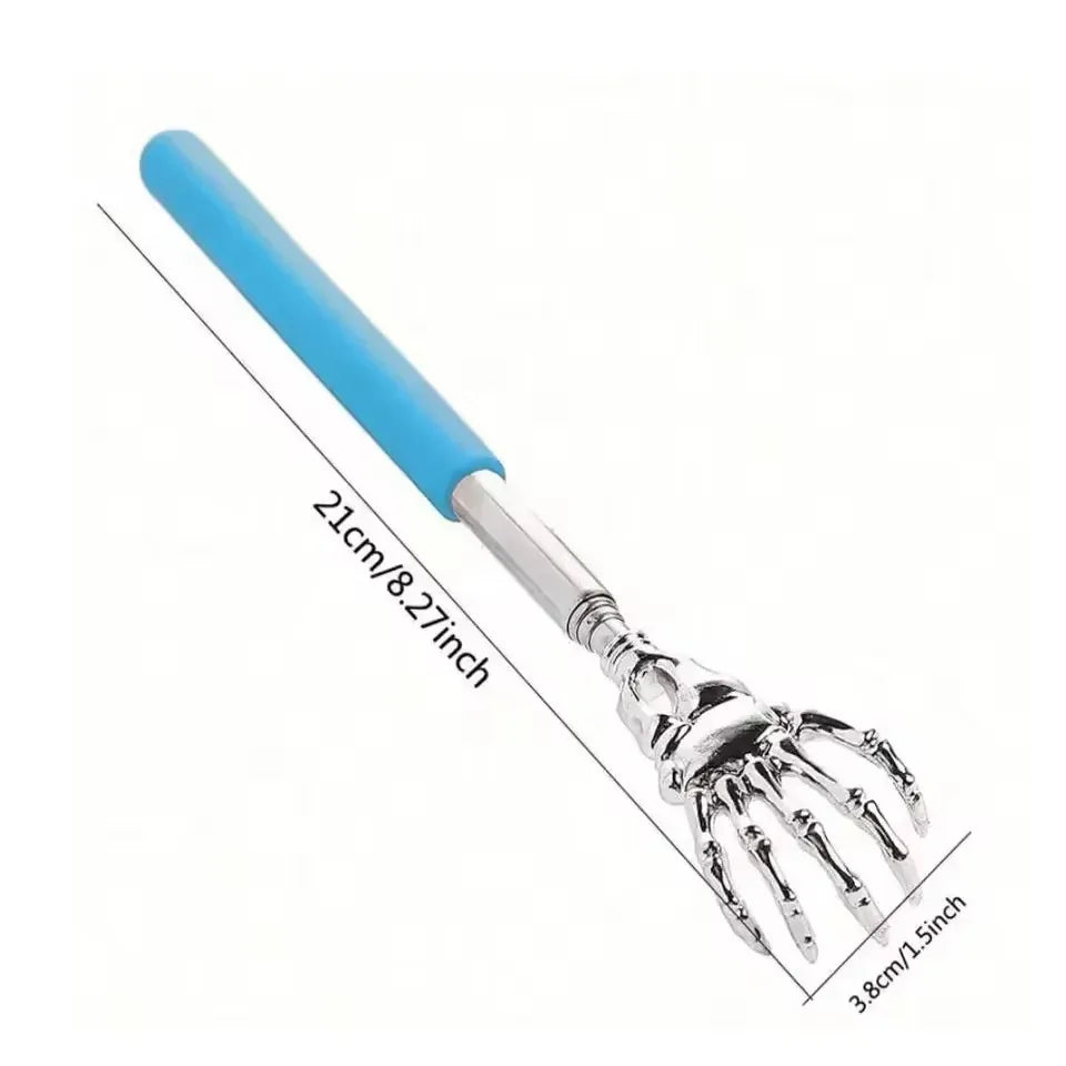 Extendable Back Scratcher with Soft Grip | Wahooly Extendable Stainless Steel Back Scratcher with Soft-Grip Handle
