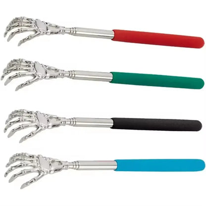 Extendable Back Scratcher with Soft Grip | Wahooly Extendable Stainless Steel Back Scratcher with Soft-Grip Handle