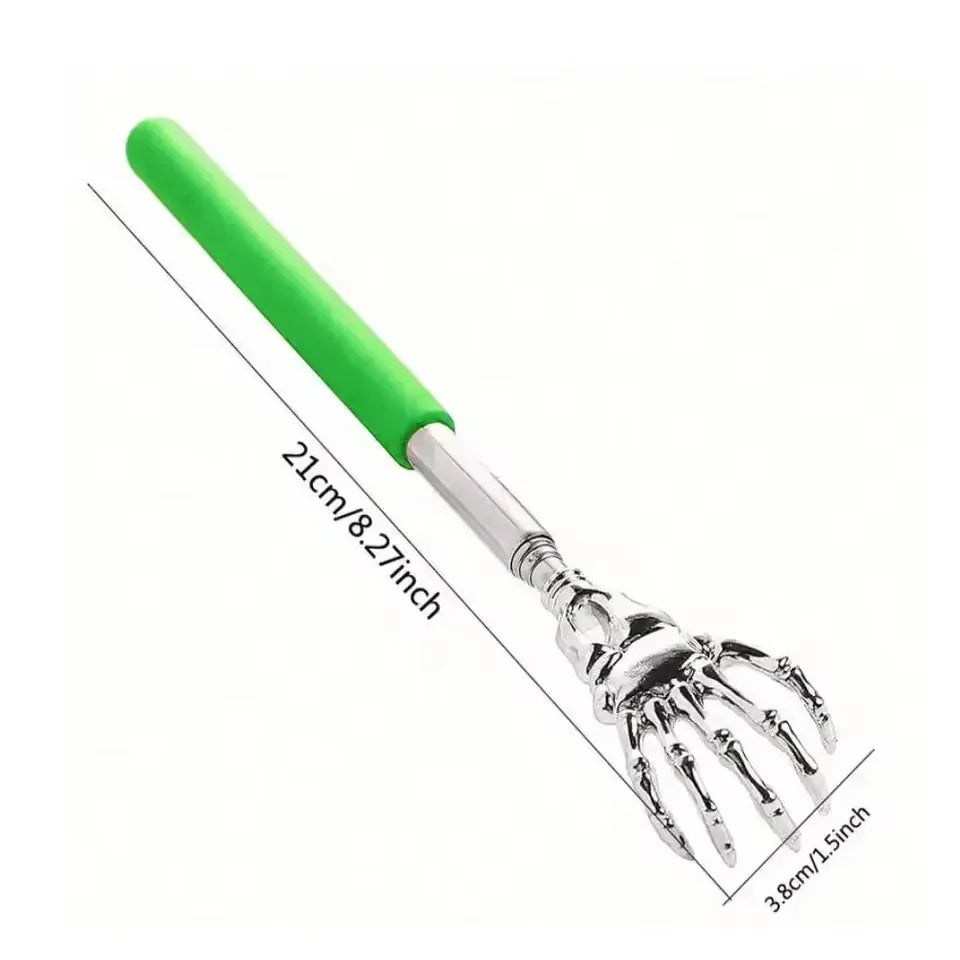 Extendable Back Scratcher with Soft Grip | Wahooly Extendable Stainless Steel Back Scratcher with Soft-Grip Handle