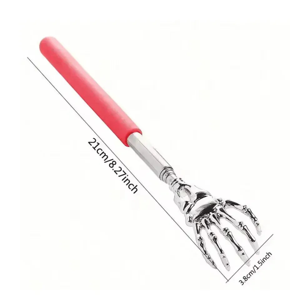 Extendable Back Scratcher with Soft Grip | Wahooly Extendable Stainless Steel Back Scratcher with Soft-Grip Handle