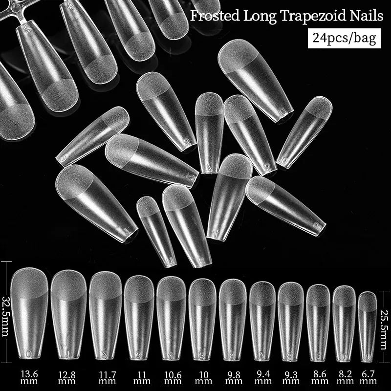 Quick Building Gel Mold Tips 60pcs - Nail Extension Forms | Wahooly Extension False Nails Art Tips Acrylic Fake Finger Gel Polish Mold Sculpted Full Cover Press on Nails Manicures Accessories Tool