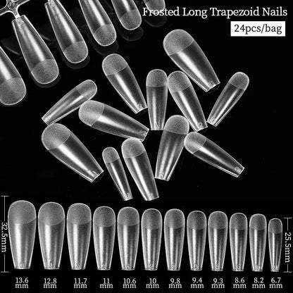 Quick Building Gel Mold Tips 60pcs - Nail Extension Forms | Wahooly Extension False Nails Art Tips Acrylic Fake Finger Gel Polish Mold Sculpted Full Cover Press on Nails Manicures Accessories Tool