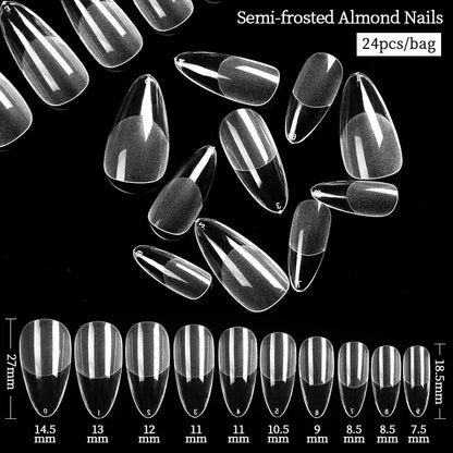 Quick Building Gel Mold Tips 60pcs - Nail Extension Forms | Wahooly Extension False Nails Art Tips Acrylic Fake Finger Gel Polish Mold Sculpted Full Cover Press on Nails Manicures Accessories Tool