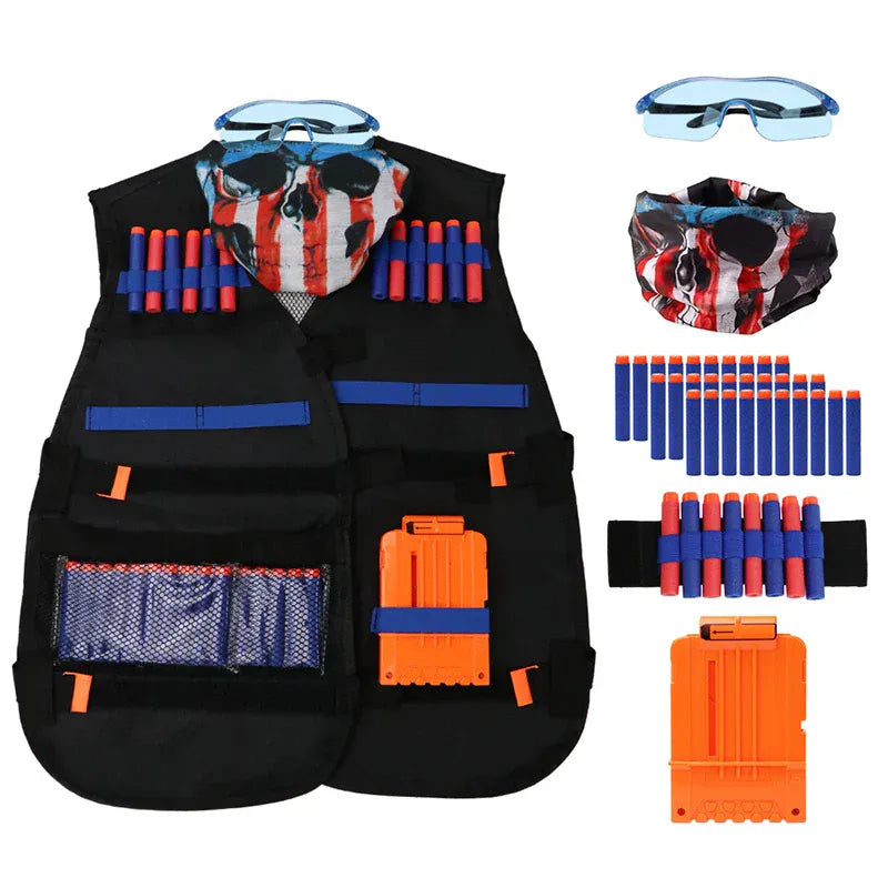 F Kids Tactical Vest Suit Kit Set For Nerf N-Strike Elite Series Outdoor Game Kids Tactical Vest Holder Kit Accessories Toys F Kids Tactical Vest Suit Kit Set For Nerf N-Strike Elite Series Outdoor Game Kids Tactical Vest Holder Kit Accessories Toys