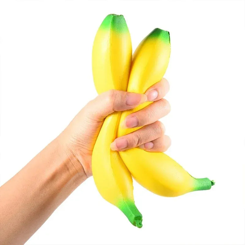 Fake Banana Squishy Toys Soft Lightweight & Durable PU Foam Fruit Squeeze Toy Fun & Relaxing with Realistic Look Funny Prop Fake Banana Squishy Toys Soft Lightweight & Durable PU Foam Fruit Squeeze Toy Fun & Relaxing with Realistic Look Funny Prop
