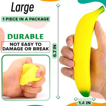 Fake Banana Squishy Toys Soft Lightweight & Durable PU Foam Fruit Squeeze Toy Fun & Relaxing with Realistic Look Funny Prop Fake Banana Squishy Toys Soft Lightweight & Durable PU Foam Fruit Squeeze Toy Fun & Relaxing with Realistic Look Funny Prop
