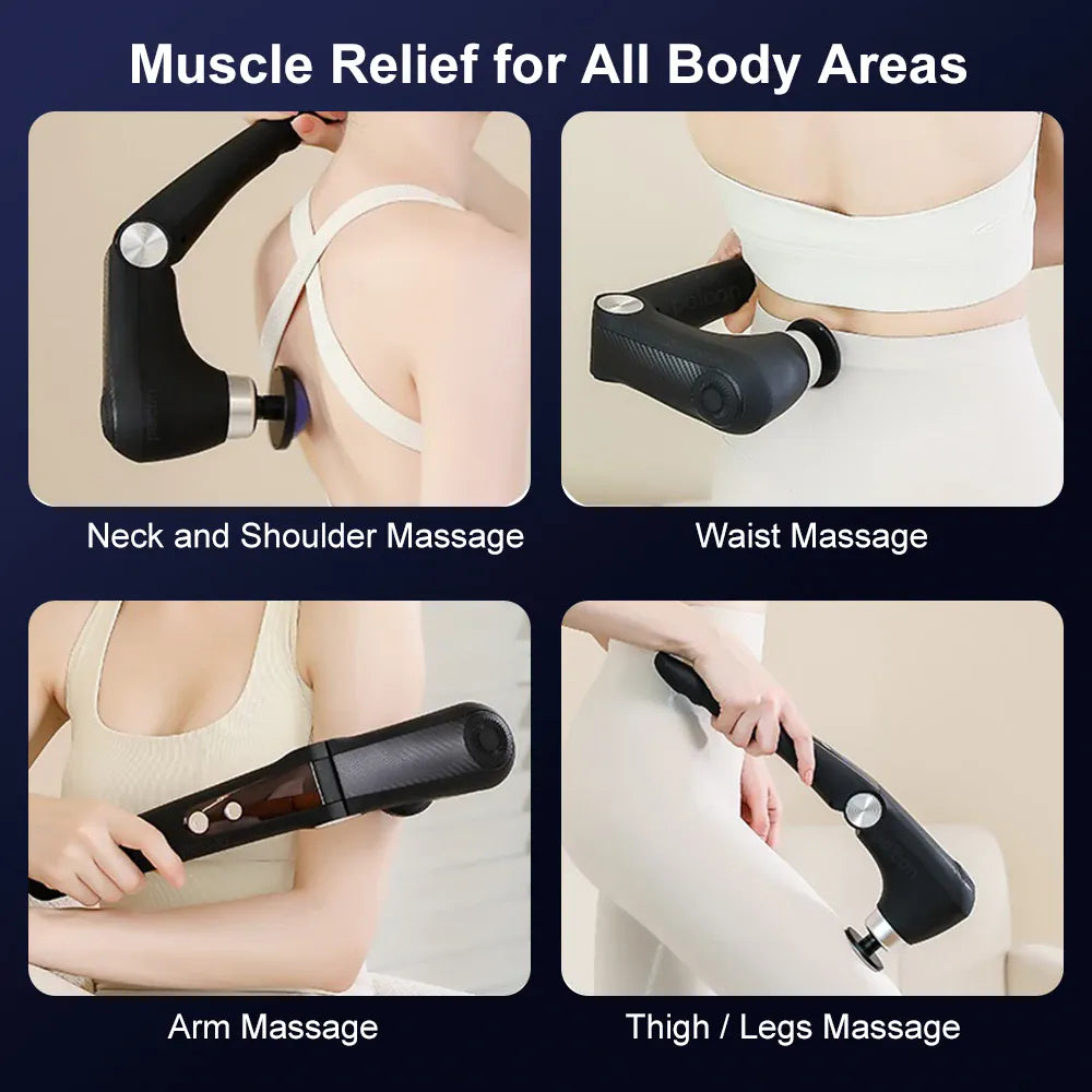 Fascia Massage Gun Shoulder Massage Machine Electric Muscle Massager Gun High Frequency Back Waist Neck Body Massage with Handle Fascia Massage Gun Shoulder Massage Machine Electric Muscle Massager Gun High Frequency Back Waist Neck Body Massage with Handle