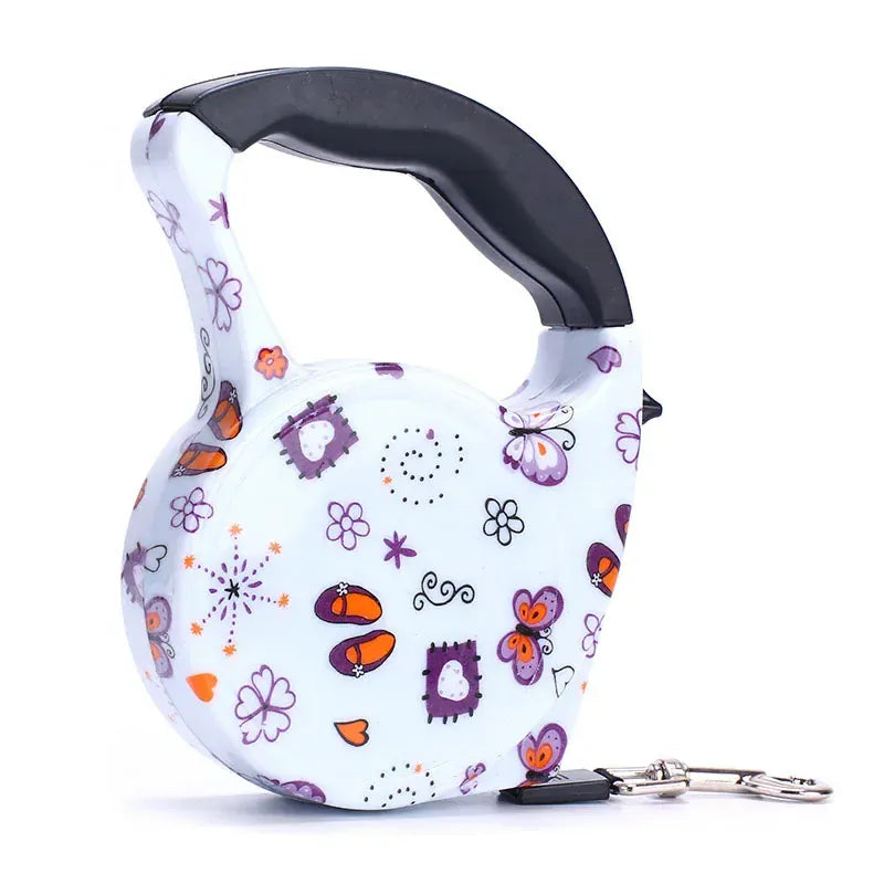 Fashion Printed Retractable Dog Leash 3m & 5m – 16 Colors | Wahooly Fashion Printed Retractable Dog Leash – 3m & 5m | 16 Colors for Small Dogs & Cats