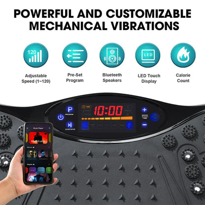 Fat Vibration Plate Device Powered Vibration Platform for Full Body Training Fat Burning & Muscle Building Weight Loss & Shaping Fat Vibration Plate Device Powered Vibration Platform for Full Body Training Fat Burning & Muscle Building Weight Loss & Shaping