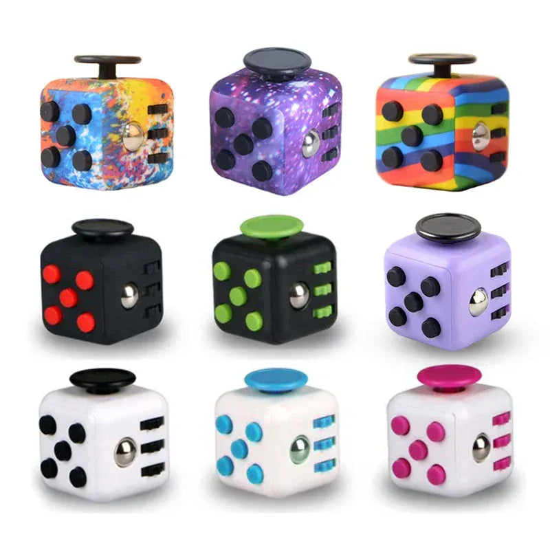 Fidget Cube Stress Relief Dice - 6-Sided Sensory Toy for Anxiety - Wahooly Fidget Cube Stress Relief Dice - 6-Sided Sensory Toy for Anxiety & Focus