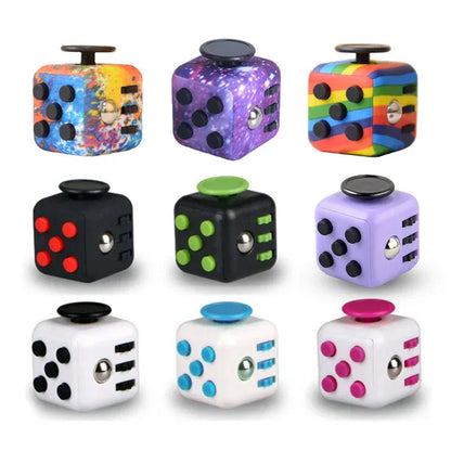 Fidget Cube Stress Relief Dice - 6-Sided Sensory Toy for Anxiety - Wahooly Fidget Cube Stress Relief Dice - 6-Sided Sensory Toy for Anxiety & Focus