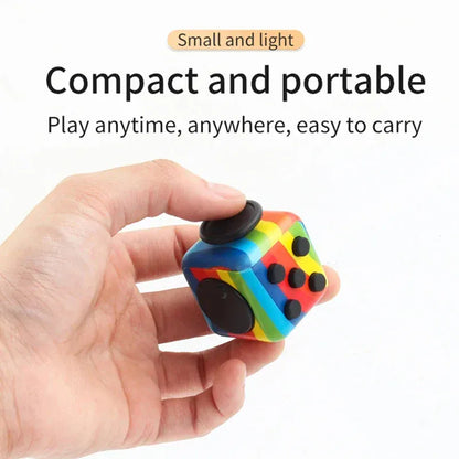 Fidget Cube Stress Relief Dice - 6-Sided Sensory Toy for Anxiety - Wahooly Fidget Cube Stress Relief Dice - 6-Sided Sensory Toy for Anxiety & Focus