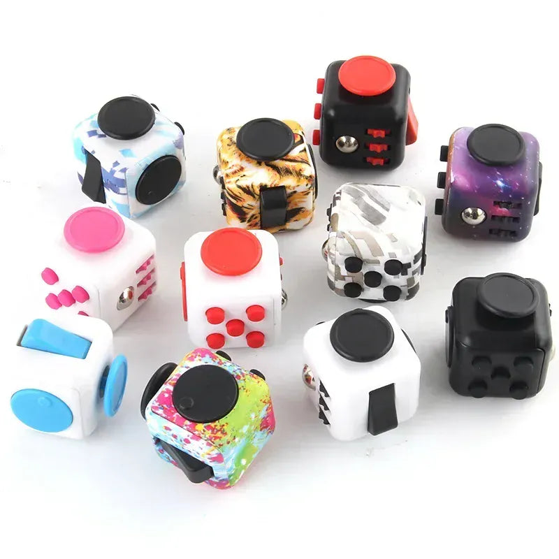 Fidget Cube Stress Relief Dice - 6-Sided Sensory Toy for Anxiety - Wahooly Fidget Cube Stress Relief Dice - 6-Sided Sensory Toy for Anxiety & Focus