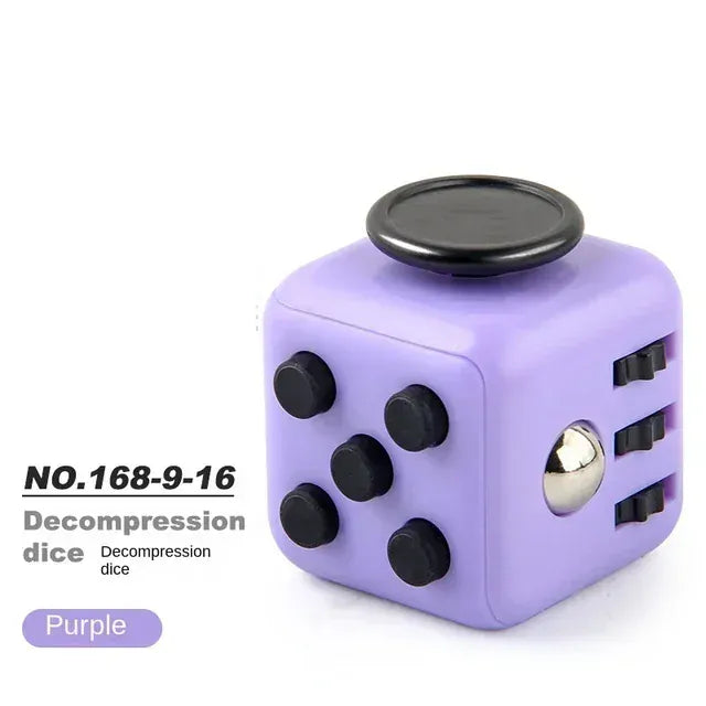 Fidget Cube Stress Relief Dice - 6-Sided Sensory Toy for Anxiety - Wahooly Fidget Cube Stress Relief Dice - 6-Sided Sensory Toy for Anxiety & Focus