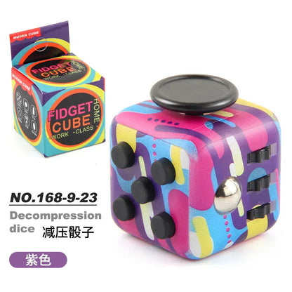 Fidget Cube Stress Relief Dice - 6-Sided Sensory Toy for Anxiety - Wahooly Fidget Cube Stress Relief Dice - 6-Sided Sensory Toy for Anxiety & Focus