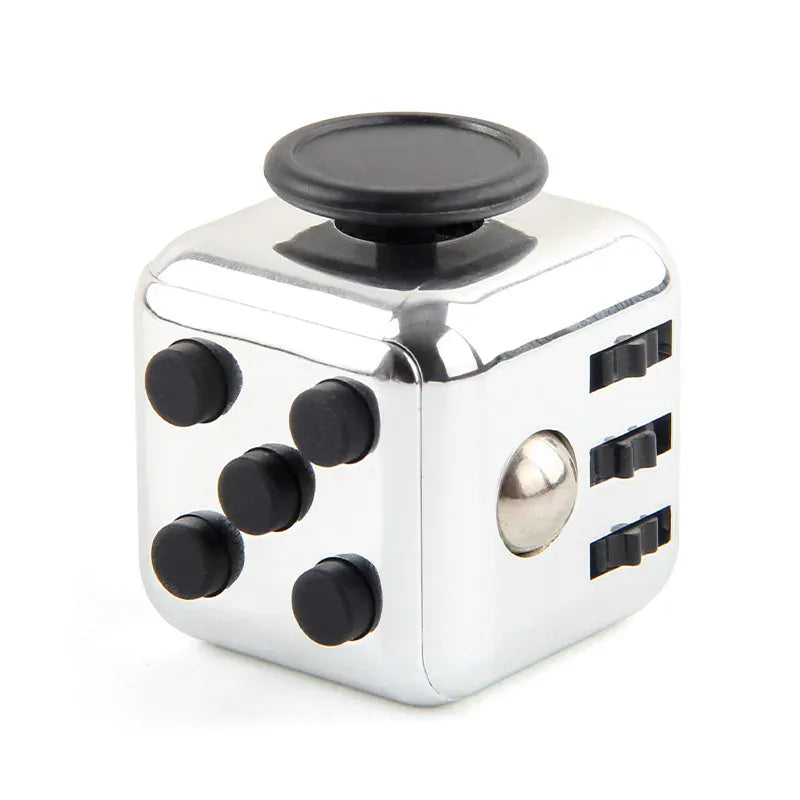 Fidget Cube Stress Relief Dice - 6-Sided Sensory Toy for Anxiety - Wahooly Fidget Cube Stress Relief Dice - 6-Sided Sensory Toy for Anxiety & Focus